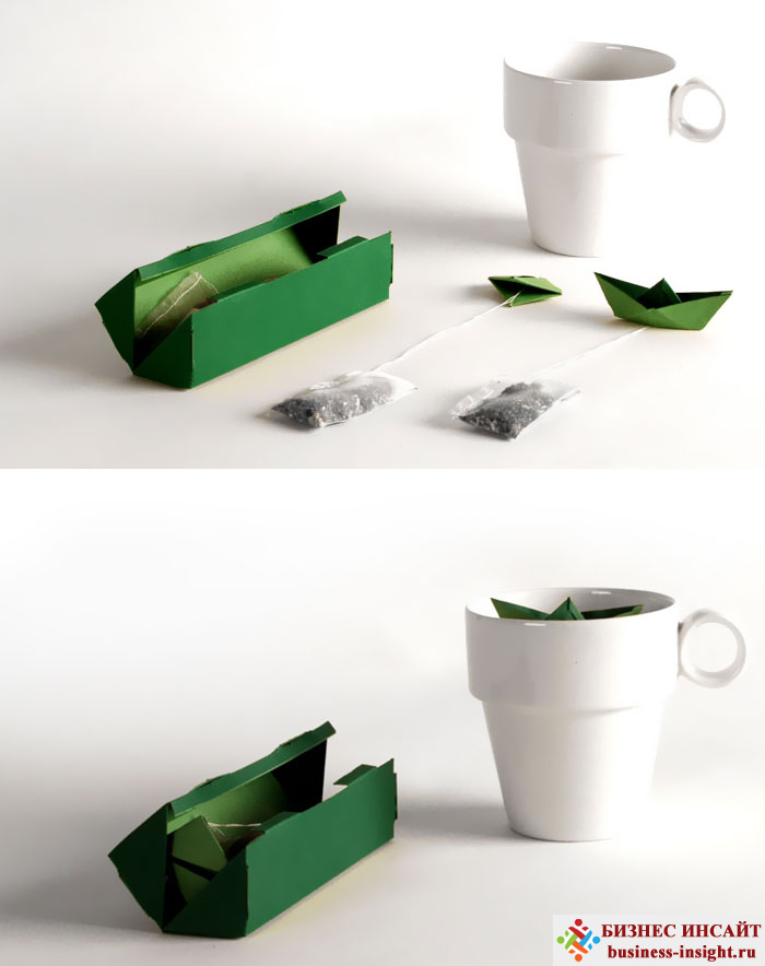 Креативные чайные пакетики Бумажный кораблик