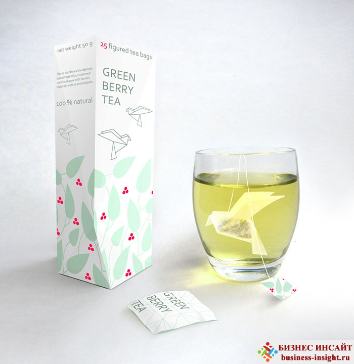 Креативные чайные пакетики Оригами