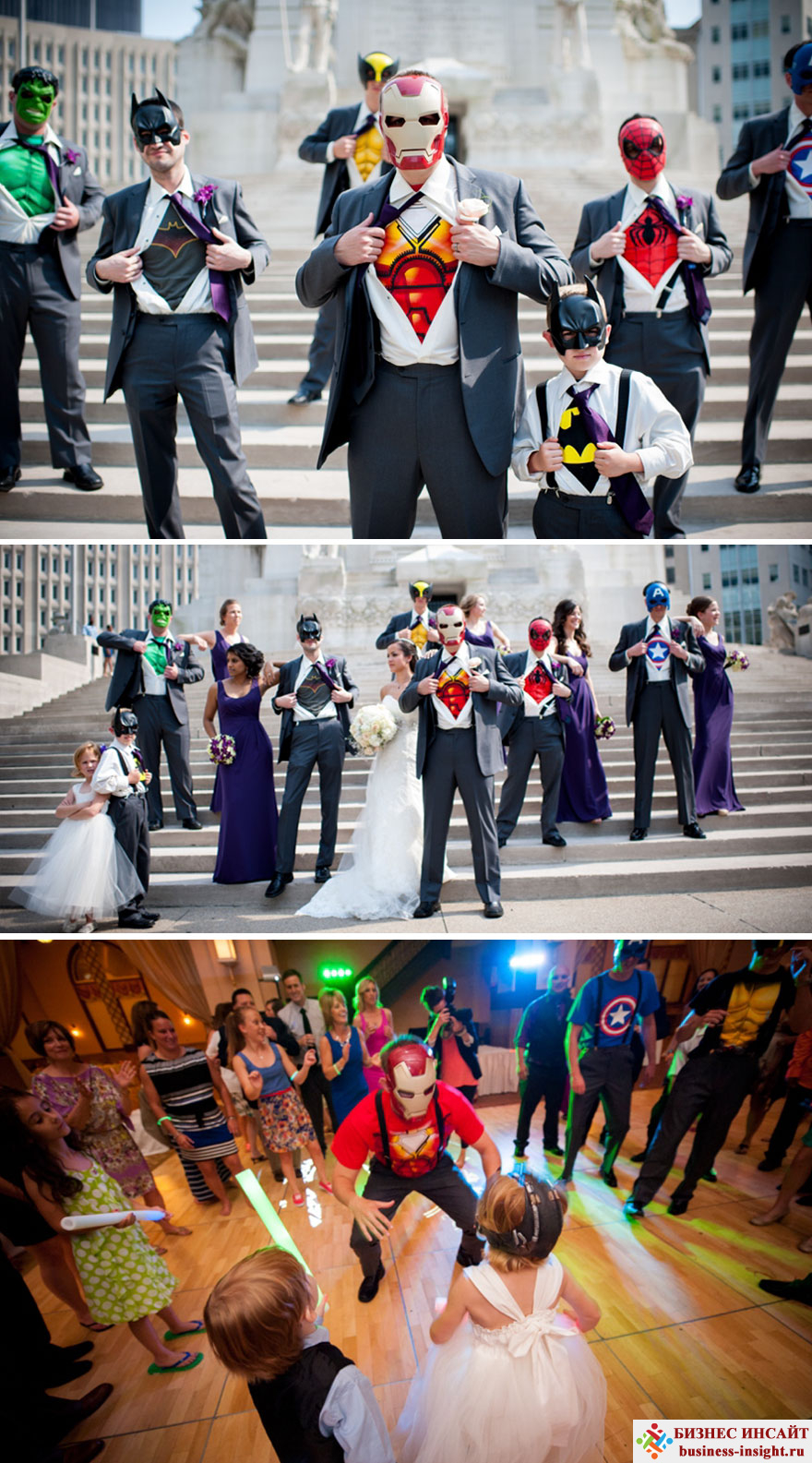 Свадьба в стиле Супергерои в масках