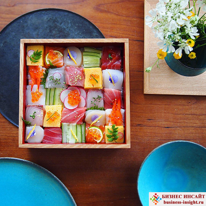 Японский тренд: Мозаика из суши