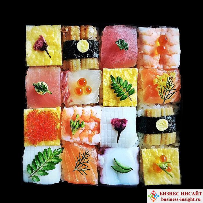 Японский тренд: Мозаика из суши