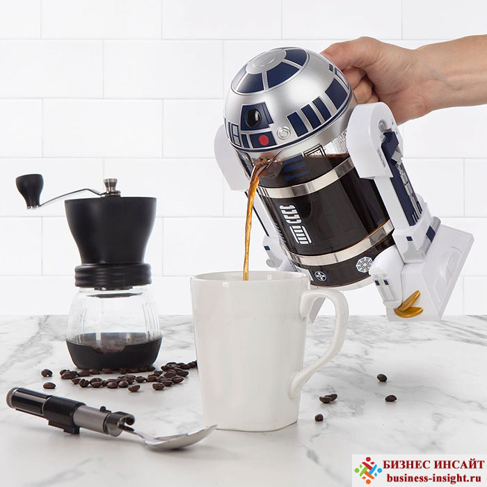 Кофейный (чайный) френч-пресс в виде робота R2-D2