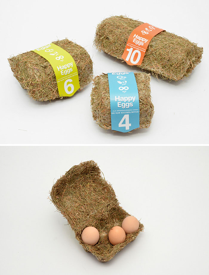 13. Упаковка для яиц из спрессованного сена