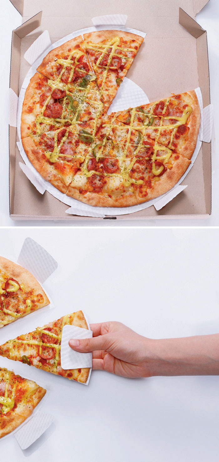 9. Упаковка для пиццы, которую удобно держать